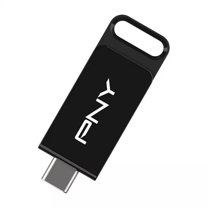 PNY Elite, 128 GB, USB Type-C, 3.2 Gen 1 (3.1 Gen 1), 120 MB/s, Dia, Juoda