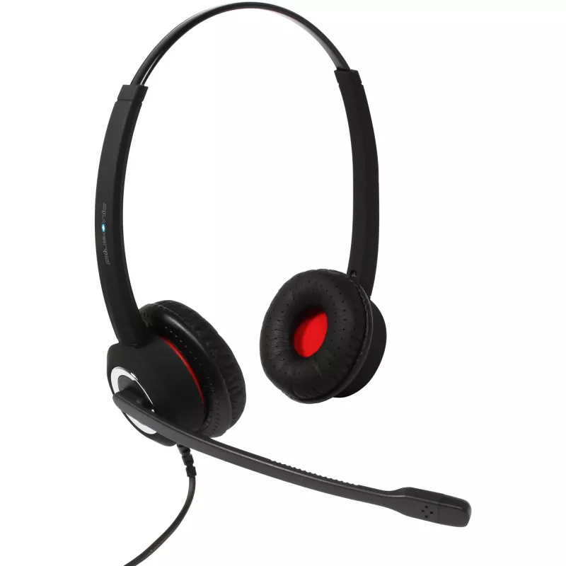 Binaural USB laisvų rankų įranga Plusonic 10.2P suderinama su BBB, laidinis USB ryšys, binauralinis dizainas