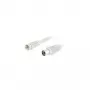 Wentronic Goobay SAT/antenos jungiamasis kabelis, baltas, 1,5 m - F kištukas IEC/koaksialinis lizdas (11829)