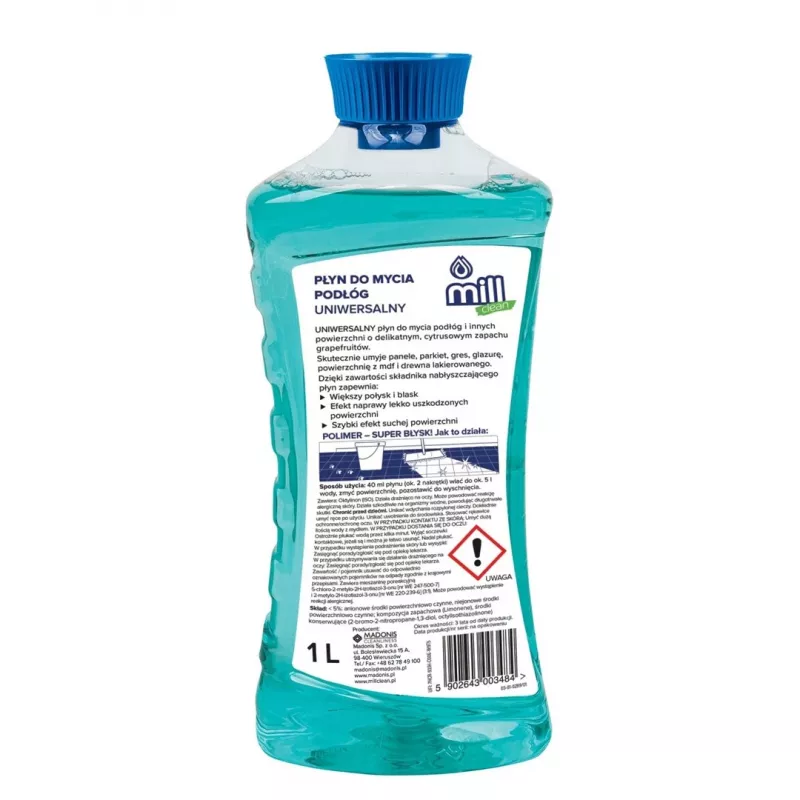 Grindų valymo skystis Mill MILL_Clean Universal 1 L (buitinis grindų valiklis)