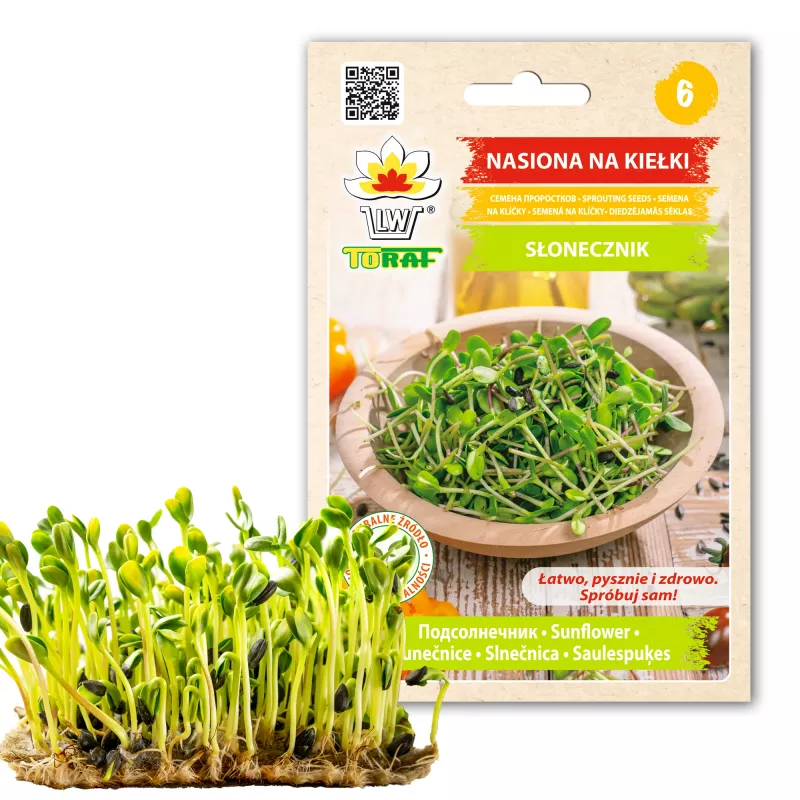 Juodosios saulėgrąžų sėklos PNOS daiginimui, 20 g pakuotė
