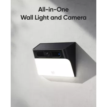 Anker Innovations Eufy Solar Wall Light Cam S120 - Tinklo stebėjimo kamera - atspari oro sąlygoms - Spalvota (diena / naktis)