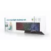 Laidinė pilno dydžio klaviatūra su pele Gembird KBS-UML-01 — USB, QWERTY US, 104 klavišai, juoda
