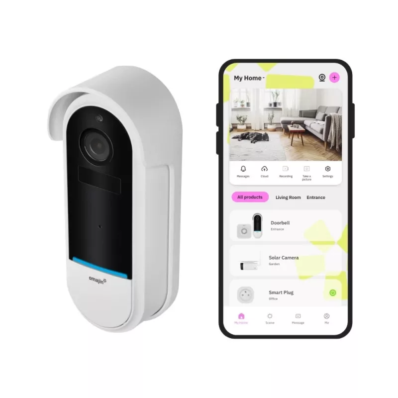 Durų skambučio garsinis signalizatorius Omajin by Netatmo OVD-01-EU juodas baltas