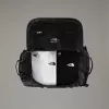 Duffel bag The North Face Base Camp S — 50 l, nailonas/poliesteris, juoda/balta