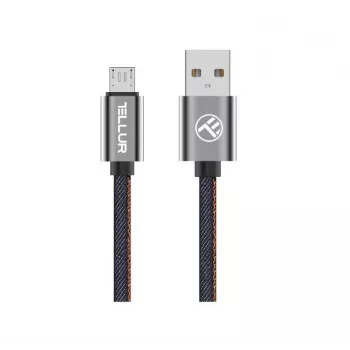 USB į Micro USB duomenų laidas Tellur 1 m džinsinio stiliaus
