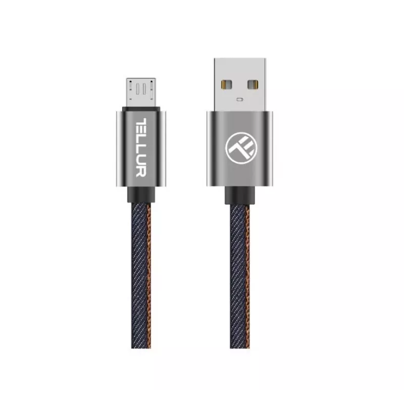 USB į Micro USB duomenų laidas Tellur 1 m džinsinio stiliaus