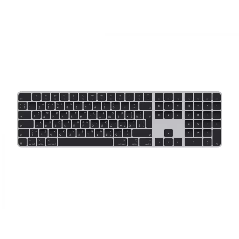 Apple Magic klaviatūra Universal USB Bluetooth QWERTY Russian Juoda