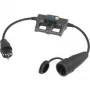 VOLTCRAFT Measurement Adapter [ Grounded Plug-rubber-Plug - Grounded Plug-rubber-Coupling] DLA-1L 16 (DLA-1L 16)