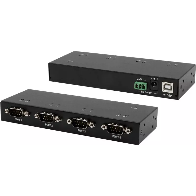 Exsys EX-13074HM – USB 2.0 keitiklis, USB-B į 4x RS-232, FTDI