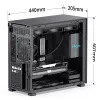 PC korpusas Jonsbo D41 MESH Midi bokštas juodas