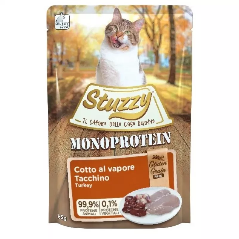 STUZZY Monoprotein kalakutiena - drėgnas kačių ėdalas - 85 g
