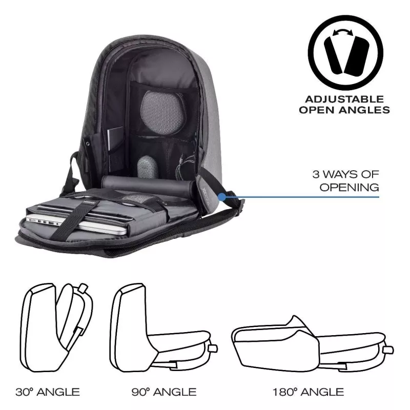 Kuprinė XD-Design Bobby Hero Small Juoda Pilka