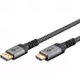 Goobay 65268 Vaizdo kabelio adapteris 1 m DisplayPort HDMI pilkas (65268)