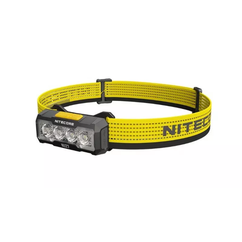 Nitecore NU27 žibintuvėlis juodas, geltonas galvos dirželis LED
