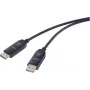 Renkforce šviesolaidinis / DisplayPort jungiamasis laidas DisplayPort kištukas, DisplayPort kištukas 20,00 m juodas RF-6117770 8K UHD DisplayPort laidas (RF-6117770)
