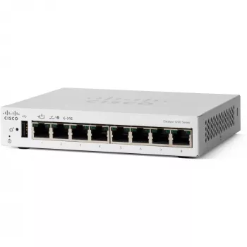 CISCO Catalyst 1200 8 prievadų GE Stalinio kompiuterio Išorinis maitinimo šaltinis PoE Įvestis