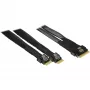 INTER-TECH kabelis SFF-8654-8i į 2× SFF-8654-4i, 70 cm vidinis atšakojamasis kabelis