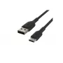 USB-A į USB-C kabelis 3 m juodas