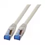 EFB-Elektronik RJ45 komutacinis kabelis Cat.6A S/FTP TPECat.7 neapdorotas kabelis superflex pilkas 0,25m Gamintojas: EFB Elektronik (K5525FGR.0,25)