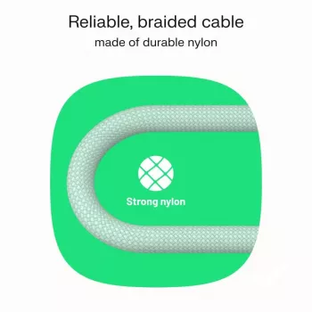 Laidas USB-C-USB-C PowerStream 100W pynė 1,2m balta