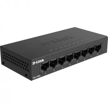 D-Link DGS-108GL Nevaldomas Gigabit Ethernet (10/100/1000) Juodas