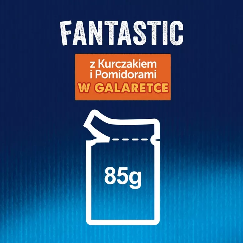 Felix Fanstastic Chicken, Tomato - šlapias kačių maistas - 85 g