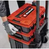 Įrankių dėklas Einhell E-Case Tower juodas raudonas polipropileno karščiui ir purslams atsparus