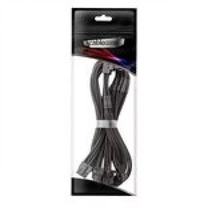 CableMod C-Series Pro jungiamasis laidas - Variant A, 90°, 16 kontaktų į 4x8 kontaktų PCIe, juodas