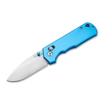 Sulankstomas peilis BOKER MAGNUM Rockstub Blue Elox 14C28N — Böker Plus kišeninis peiliukas, plienas 14C28N