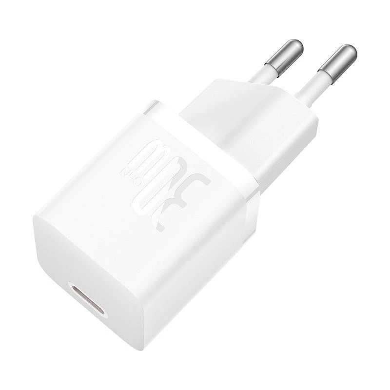 Baseus P10110902213-01 USB-C GaN5 mini 30W tinklo įkroviklis Balta