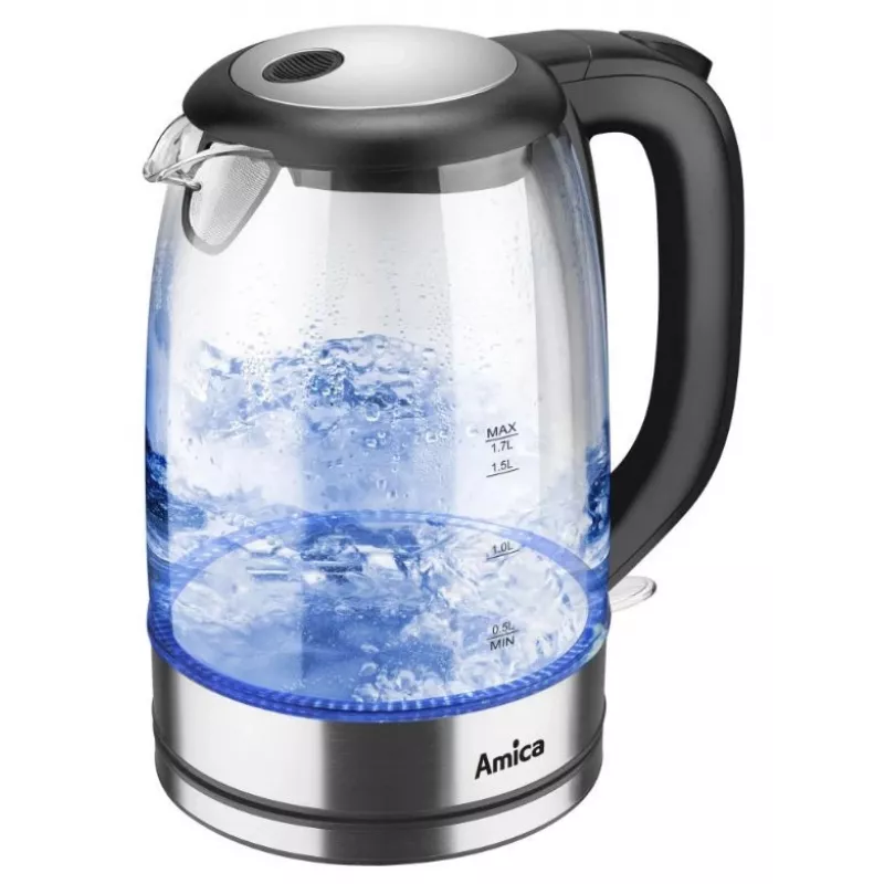 Elektrinis virdulys Amica 1.7L 2200W Sidabrinis