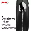 Flexi nauja CLASSIC 8 m juodas ištraukiamas pavadėlis šunims