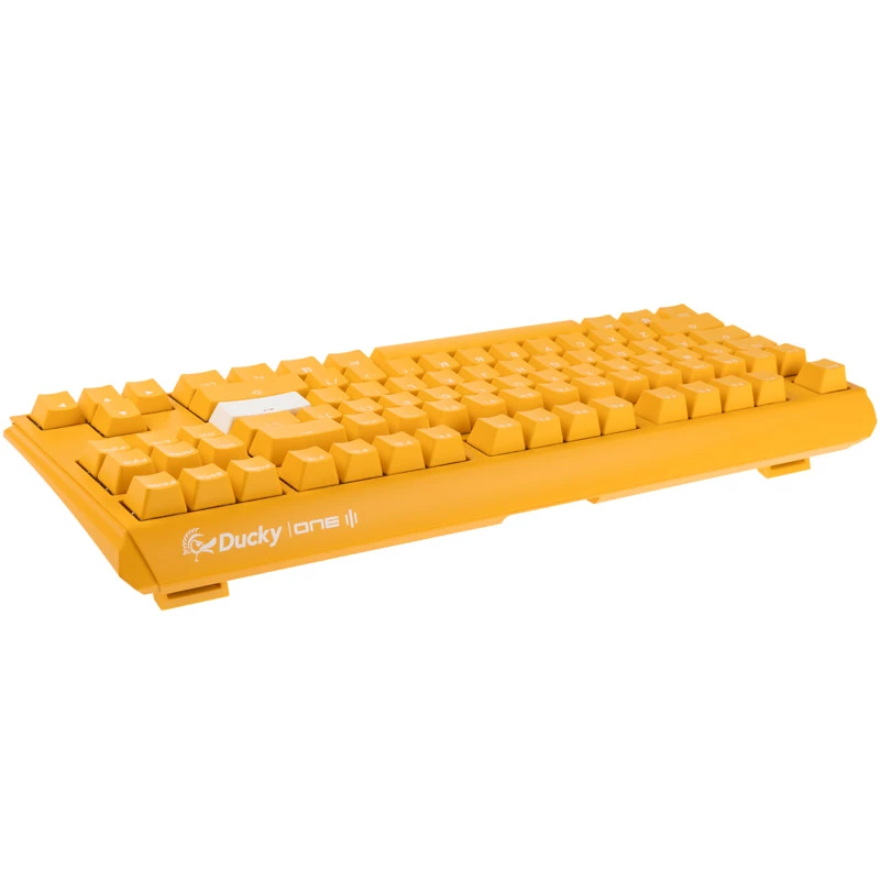 Ducky One 3 TKL klaviatūra, skirta žaidimams, USB, QWERTY, anglų k., geltona