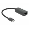 Adapter USB Type-C vyriškas į 2.5 Gigabit LAN kompaktiškas DeLOCK 66645
