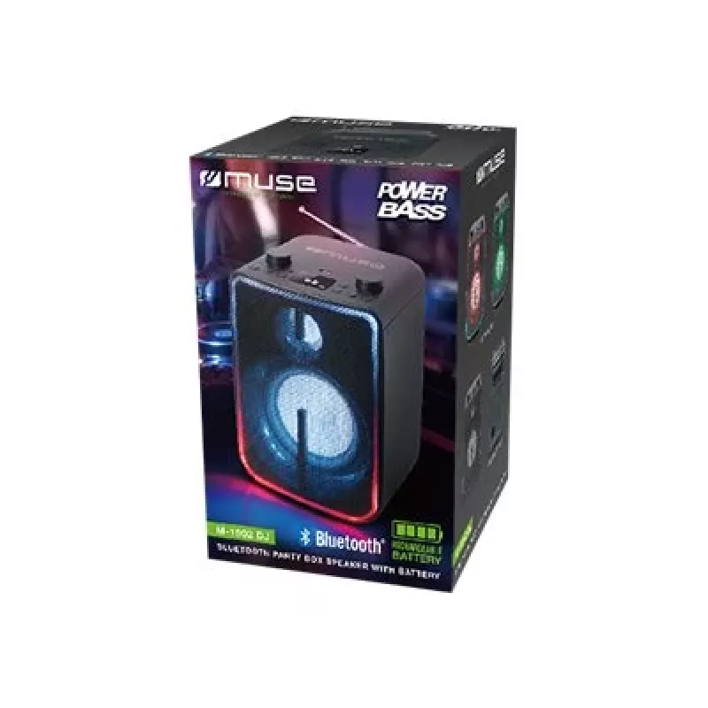 Mono nešiojama kolonėlė Muse M-1802 DJ juoda