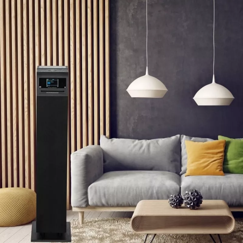 Aktyvusis garsiakalbis AKAI AEROBEAT PILLAR — maitinamas nešiojamasis garsiakalbis, AKAI AEROBEAT PILLAR