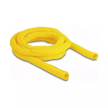 DeLOCK Woven Sleeve savaime užsidaranti karščiui atspari 2 m x 19 mm geltona
