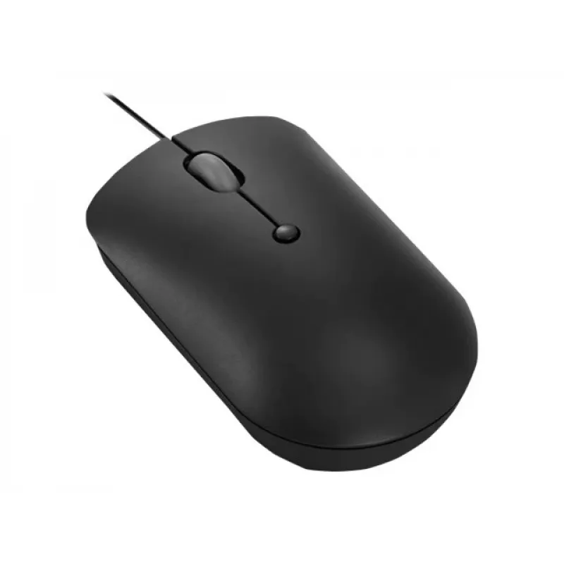 Laidinis optinis pelė Lenovo GY51D20875 USB Type-C, abiem rankoms tinkama, 2400 DPI, 4 mygtukai, juoda
