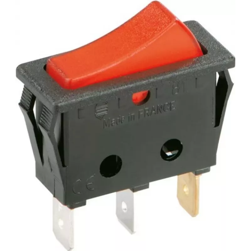 Bachmann 924.112 - Svirplinis jungiklis - 1P - Juoda - Raudona - 250 V