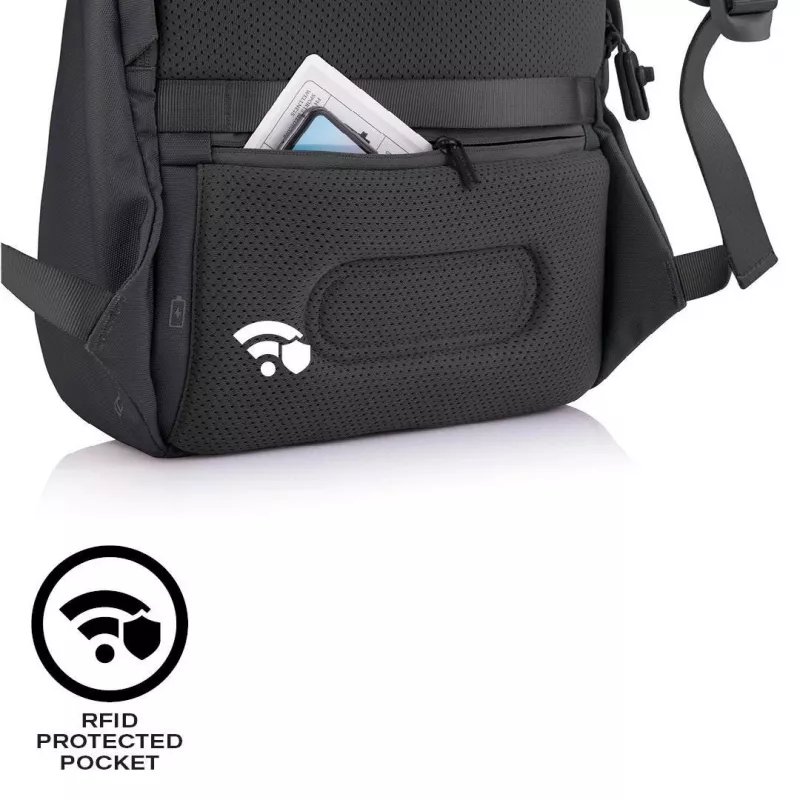 Laisvalaikio kuprinė XDDESIGN Bobby Soft su 15,6 colio nešiojamojo kompiuterio skyriumi, 16 l, PET, juoda
