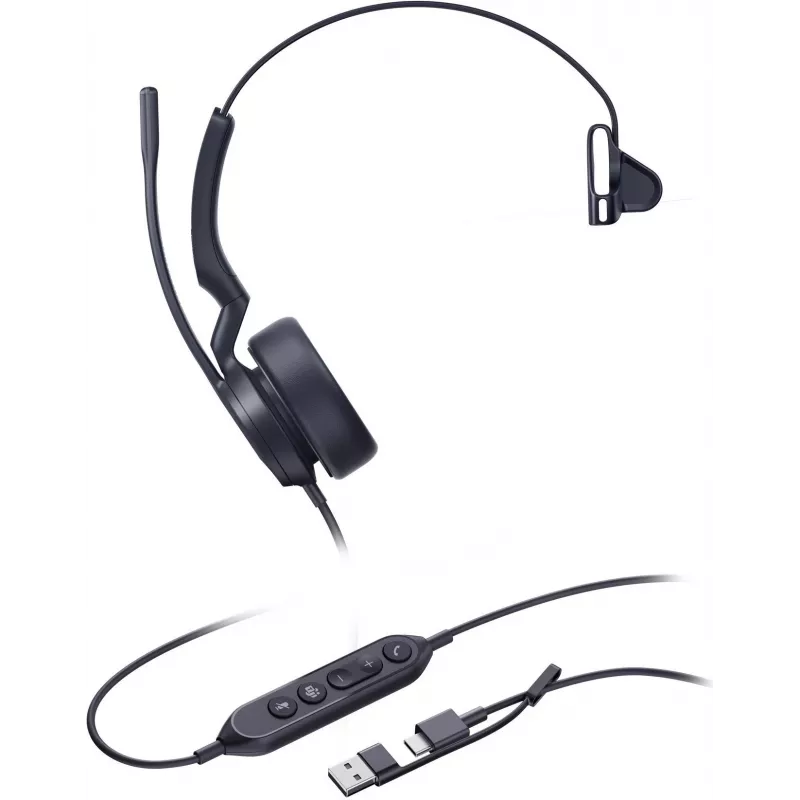 Ausinės Yealink UH44 Mono Teams USB-C/A