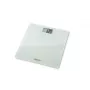 Elektroninės asmeninės svarstyklės Omron HN-286 — stiklinis korpusas, 4 jutikliai, maks. 180 kg, 100 g tikslumas, KMI, BMR, kūno riebalų ir raumenų analizė, balta