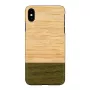 man and wood išmaniojo telefono dėklas iPhone XS Max — bambukų miško medinis galinis skydelis, apsauginis apvalkalas