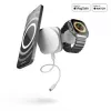 ZENS 2-IN-1 MAGSAFE + WATCH KELIONINIS ĮKROVIKLIS, BALTAS