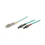 komutacinis kabelis LWL Duplex OM3 (Multimode, 50/125) LC/ST, LSZH, keičiamo poliarumo, 3m, Good Connections®