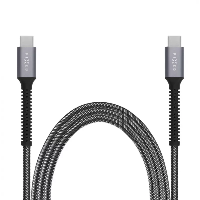 USB-C į USB-C laidas FIXED FIXDA-CC2-GR — 2 m, 240 W galios tiekimas