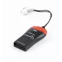 „Gembird“ kortelių skaitytuvas FD2-MSD-3 USB 2.0 juoda raudona