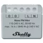 Išmanusis jungiklis „Shelly Qubino Wave PM Mini“ pilkas, belaidis, 110–240 V, 16 A, 24–30 V DC, 868,4 MHz