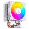 CPU aušintuvas Jonsbo CR-1400E 92mm ARGB Baltas — 92mm ventiliatorius, ARGB apšvietimas, balta apdaila